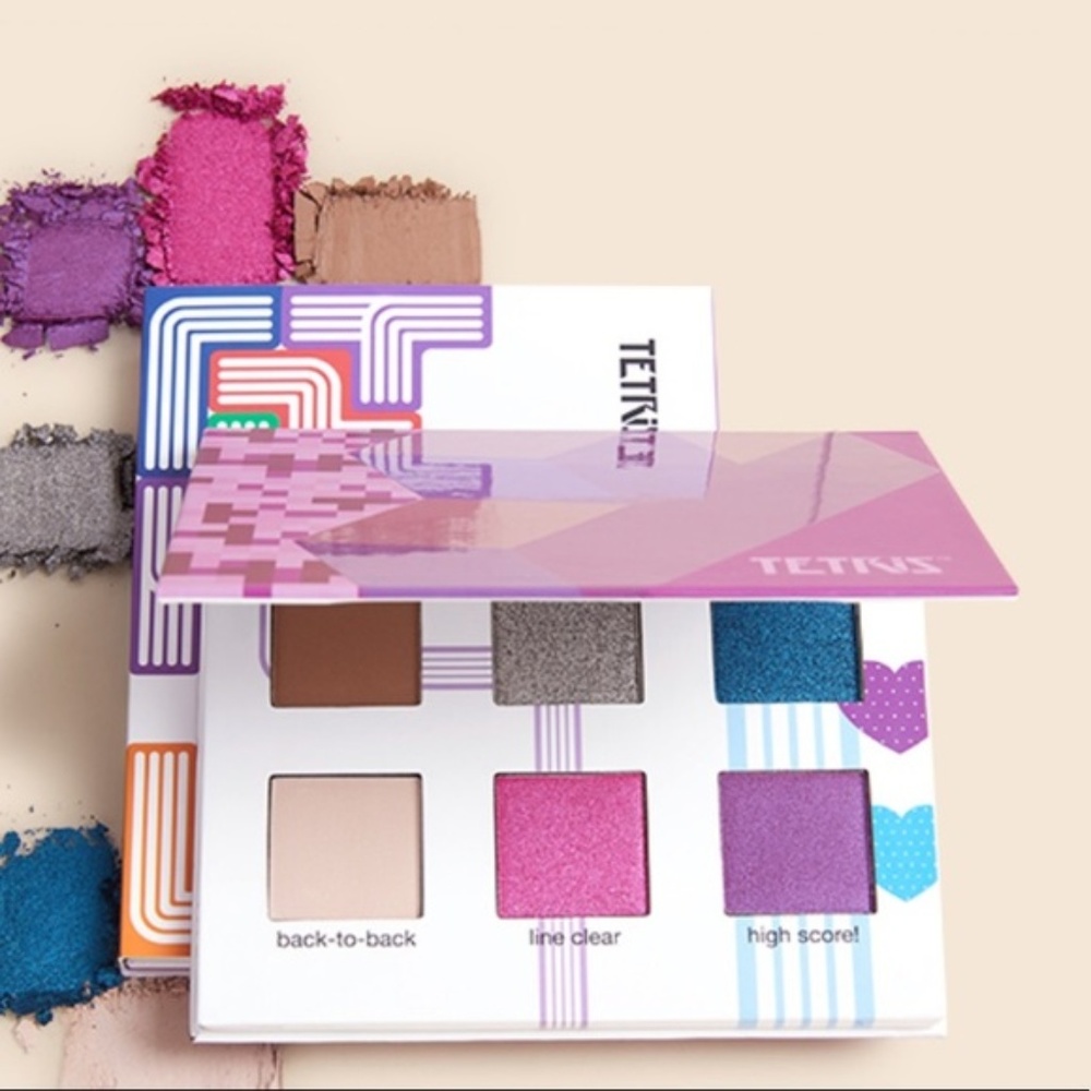 Tetris block party eyeshadow palette 6 colors